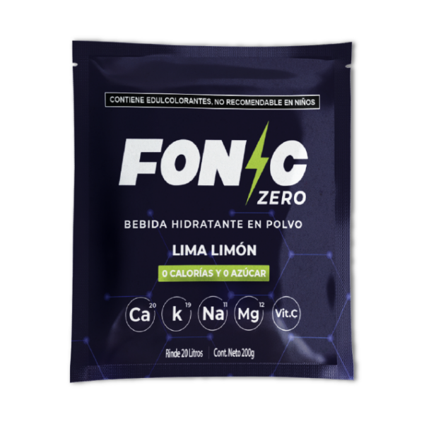 Fonic Zero Azucar Lima Limon 200g Para 20 Litros Caja 20 pzas