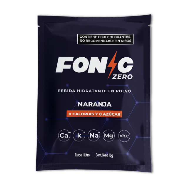 Fonic Zero Azucar Naranja 10g Para 1 Litro Caja 200 pzas