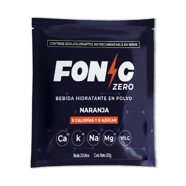 Fonic Zero Azucar Naranja 200g Para 20 Litros Caja 20 pzas