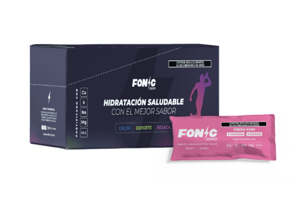 Caja de 10 pzas Fresa Kiwi Zero Azucar 500ml